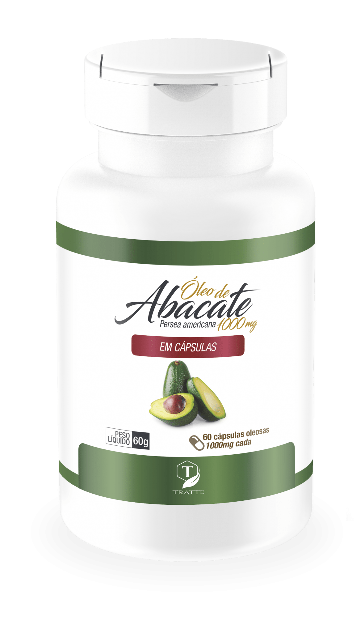 TRATTE leo De Abacate 1000mg 60 C psulas ShoppingClub